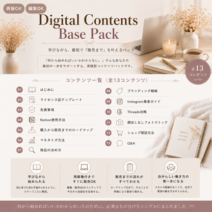 【再販OK】Digital Contents Base Pack